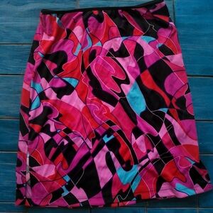 Vintage Y2k Anxiety Cafe Midi Skirt